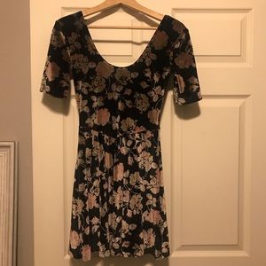 Urban Outfitters Velvet Floral Dress